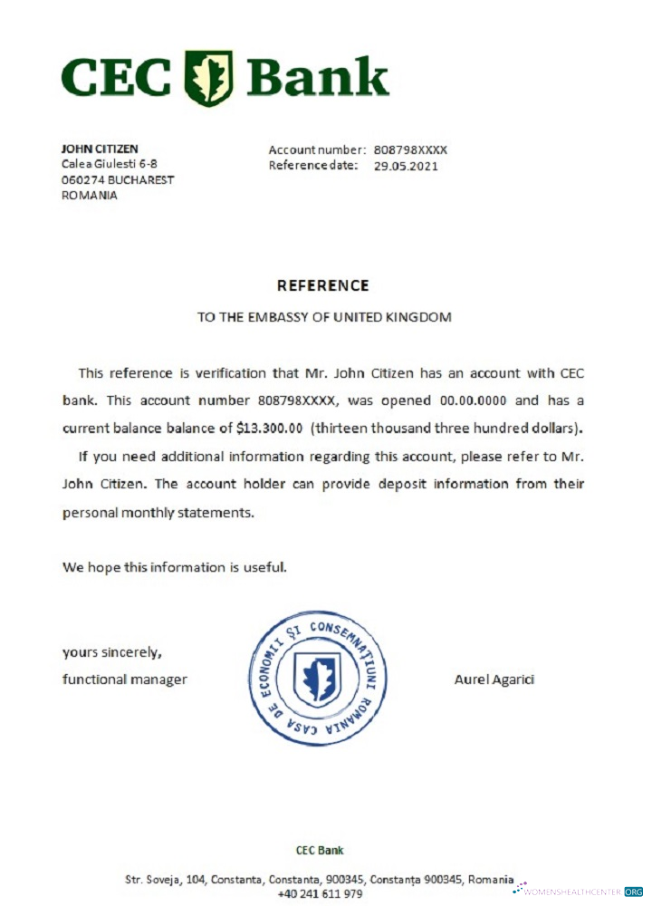 Download Romania CEC Bank reference Photoshop template